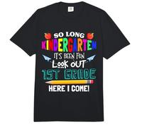 So Long Kindergarten 1st Grade Here I Come Its Been Fun Look Comfort Colors Adult Heavyweight T-Shirt