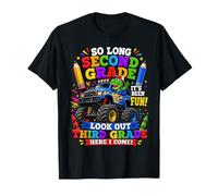 So Long Second Grade Look out Third Grade Dino Monster Truck Maglietta