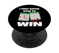 So solo come vincere divertente vincitore della carta del giocatore del campione di bingo PopSockets PopGrip Adesivo