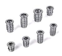 SO-TECH 100 x Manicotti da Avvitare PROFESSIONALI Bussole Mordenti con Bordo di Copertura M6 x 12 mm Manicotto Filettato