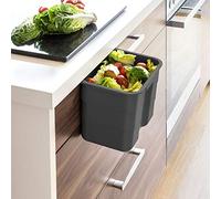 SO-TECH® BIKI Secchio per l’Umido 4,2 L Anthrazit con Coperchio Cestino da Appendere Secchio Spazzatura Pattumiera