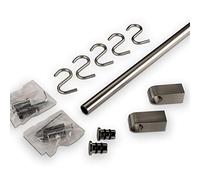 SO-TECH® Binario da Cucina Set con Binario 600mm Finitura in acciaio inox