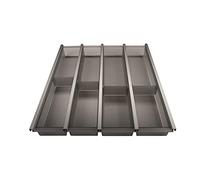 SO-TECH® Cuisio Inserto Portaposate 50 cm Grafite traslucido con Portacolteli Portaposate per Cassetti