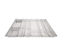 SO-TECH® Cuisio Inserto Portaposate 80 cm Bianco traslucido con Portacolteli Portaposate per Cassetti