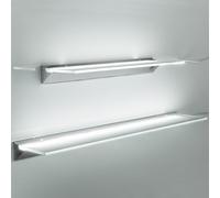 SO-TECH® LED Mensola Illuminata SARA Colore Luce Bianco Neutro (4000K) Ripiano Illuminato Lampada Ripiano in Vetro 450