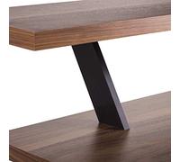 SO-TECH® Torretta Poggiabanco COUNTER in Alluminio Massiccio nero anodizzato levigato - Altezza 178 mm inclinata 60° - Piede di Supporto per Bancone Reggipiano per Banco Supporto Bancone