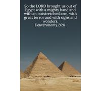 So the LORD brought us out of Egypt with a mighty hand and with an outstretched arm, with great terror and with signs and wonders. Deuteronomy 26:8 - Daily Journal