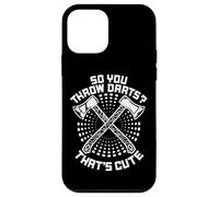 So You Throw Darts That's Cute Hatchet Target Axe Throwing Custodia per iPhone 12 mini