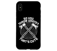 So You Throw Darts That's Cute Hatchet Target Axe Throwing Custodia per iPhone XS Max
