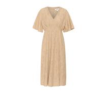 Soaked in Luxury, ,Dresses ,Donna ,Beige ,L Abito Ricamato con Scollo a V e Vita Elastica