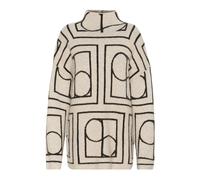 SOAKED IN LUXURY Pullover 'SL Hedaya' nero / bianco lana Donna - Abbigliamento - Pullover e cardigan - Pullover - Pullover lunghi SOAKED IN LUXURY L