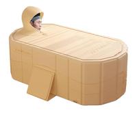 Soaking Tub Adult | Large Capacity Portable Bathtub, Reusable SPA Bathing Tub, Folding Soaking Tub for Adults and Children, Comfortable Bathroom Tub for Soaking & Relaxation