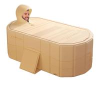 Soaking Tub for Adults, Folding Bath Tub, Large Capacity Tub, Practical Bath Tub, Large Capacity Folding Portable Bathtub Home and Travel Foldable Soaking Tub Portable Bathroom Spa Tub for Adults