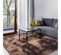 SOANNY Grande Tappeto per Soggiorno, Morbido e Soffice, per Camera da Letto, Dormitorio, Cameretta dei Bambini, Lussuoso Tappeto Shag Tinto a Nodi, Decorazione per la Casa, Marrone Caffè, 180 x 270 cm