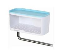 Soap box The multi-functional soap dish has load-bearing capacity, a soap box can be small items on the top, and a plastic soap bar with a rag rod