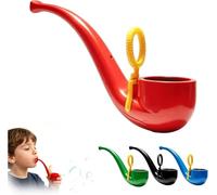 Soap Bubble Pipe,3D Printed Retro Bubble Blower,Colorful Fun Cretive Pipe-Shaped Bubbles Blowe,Reusable Outdoor Party Gift,for Backyard Parties and Birthdays