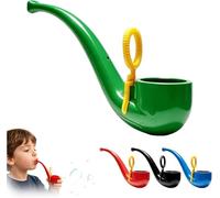 Soap Bubble Pipe,3D Printed Retro Bubble Blower,Colorful Fun Cretive Pipe-Shaped Bubbles Blowe,Reusable Outdoor Party Gift,for Backyard Parties and Birthdays