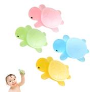 Soap di tartaruga fatti a mano per bambini - 4x gravi barre di lavaggio del corpo creativo, detergente idratante delicato | Set di elementi essenziali per il bagno per la cura della pelle naturale, sa
