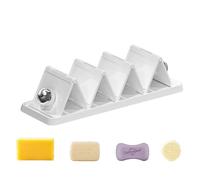 Soap Dish - 10*3.03*2.32inch Bar Soap Holder , Suction Soaps Dish For Shower | Suction Cup Shower Soaps Holder - For Sponge Showers Bathroom Kitchen Sink Countertop Drying Rv Apartment Home Bathtub