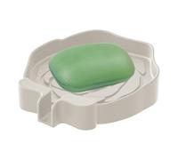 Soap Dish, Silicone Kitchen Sponge Tray, 4.33x4.33x0.67 inches, Non Slip Rose Soap Holder with Drain Holes, Sink Counter Travel Organizer for Shower Bathroom Outdoor RV Commercial Spaces