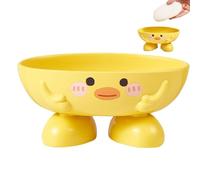 Soap Dish with Drain, Yellow Duck Shower, Cleanser Draining Holder, Cute Suds Storage Box, (5x2.32x1.46in), Perfect for Home Decoration, Lather Portable Containers, Toothpaste, Toothbrush