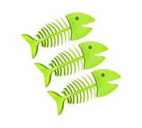 Soap Dish with Drains, Fishbone Shaped Soap Holder, Easy Dry Soap Saver, Easy Cleaning Soap Tray, Extend Soap Life for Shower/Bathroom/Kitchen(Green 3