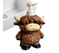 Soap Dispenser - Cow Design Refillable Lotion Bottle | Manual Kitchen Soap Dispenser for Shower, Laundry, Washroom, Christmas Decor, Countertop, Home, Bathroom, Farmhouse Kitchen Accessories