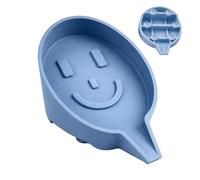 Soap Holder - Silicone Wall Suction Cup | Soap Holder With Drainage | 15.7x11x7.6cm Silicone Dishwasher Safe Non-Slip For Kitchen Counter Shower Room Travel Home Office Apartment Farmhouse Restaurant