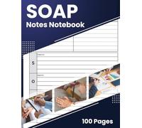 SOAP Notes Notebook for Therapists, Counselors, Social Workers & Mental Health Professionals: 100 Pages | 8.5 x 11 in | Soap Assessment Notes Log Book