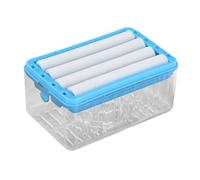 Soapbar Box - Contenitore salvaspazio per saponetta, custodia da viaggio per saponetta, multiuso, drenante in schiuma, con rulli, per bagno, cucina, doccia, appartamento, (12 x 7 x 6 cm)