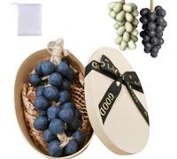 Soaprella Graperie Artisan Soaps, Grape Shaped Soap, Handmade Middle Eastern Grape Soap Bunch, Face Body Bath Grapes Bunch Soap for Shower (Purple-40grapes)