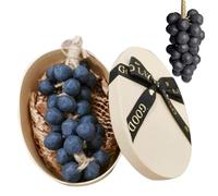 Soaprella Graperie Saponi Artigianali, Sapone all'Uva, Saponi Naturali Fatti a Mano per Donne, Donne e Uomini Bagno Viso e Corpo Grappolo d'Uva Sapone per Doccia, 40 Uve (Purple)