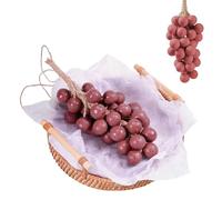 Soaprella Graperie Saponi Artigianali, Sapone all'Uva, Saponi Naturali Fatti a Mano per Donne, Donne e Uomini Bagno Viso e Corpo Grappolo d'Uva Sapone per Doccia, 40 Uve (Red)