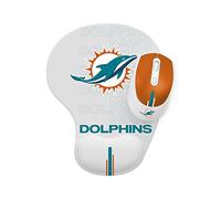 SOAR Prime Brands Group NFL - Tappetino per mouse e mouse, motivo: Miami Dolphins