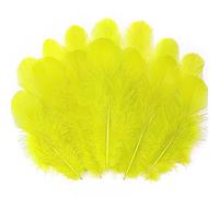 Soarer 300 piume di gallo gialle sfuse - 7,6 - 12,7 cm, piume artigianali per matrimoni, feste in casa, forniture per acchiappasogni e artigianato fai da te (giallo)