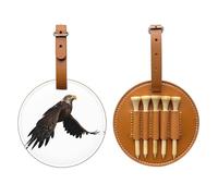 Soaring Eagle Brown Golf tee Storage Bag - Facile da trasportare e più efficiente nel giocare a golf