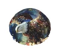 Soaring Eagle - Cuffia da doccia da donna, riutilizzabile, perfetta per capelli lunghi e uso quotidiano