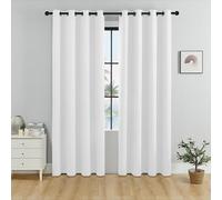 SOARPARD Tende oscuranti per camera da letto, materiali ecologici, per camera da letto, soggiorno, confezione da 1 pezzo, colore bianco, larghezza 240 x altezza 250 cm, 1 pezzo