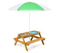 SOARS 3-in-1 Set Tavolo Picnic per Bambini, 187 cm (Verde + Giallo)
