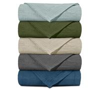 Soarwg Coperte in Mussola a Quadretti per Neonati - Confezione Da 5 Fasce Avvolgenti Traspiranti e Delicate Sulla Pelle per Maschi e Femmine