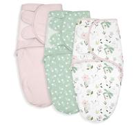 Soarwg Kids Pucksack Baby 0-3 Mesi Coperta Per Neonati Puck Cloth Neonato Swaddle Sacco A Pelo Per Neonati, 100% Cotone Biologico Per Neonati, Unisex, Ragazze E Ragazzi 3 Pack (Verde)