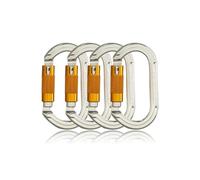SOB Moschettone Arrampicata Ganci per Moschettone per Impieghi Gravosi con Porta a Vite per Campeggio Altalena Amache Attrezzatura da Esterno (22KN 4pack)