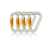 SOB Moschettone Arrampicata Ganci per Moschettone per Impieghi Gravosi con Porta a Vite per Campeggio Altalena Amache Attrezzatura da Esterno(25KN 4pack)