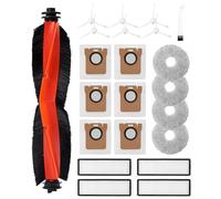 SOBEAU Accessori di Ricambi per Xiaomi X20+/X10+/Dreame L10s Ultra/L10 Ultr Aspirapolvere, 1 Spazzole Principali, 6 Spazzole Laterali, 4 Panni Mop, 4 Filtri HEPA, 6 Sacchetto per Polvere