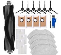 SOBEAU Kit Accessori de Ricambi per AIRROBO T20 Aspirapolvere, 1 Spazzola Principale, 4 Filtro Hepa, 4 Panni Mop, 6 Spazzole Laterali, 4 Sacchetti Antipolvere