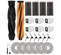 SOBEAU Kit Accessori di Ricambio per Dreame X50 Ultra Complete/L50 Pro Ultra/X50 Master Aspirapolvere, 2 Spazzole Principali, 6 Panni mop, 4 Filtri HEPA, 6 Spazzole Laterali, 6 Sacchetto per Polvere