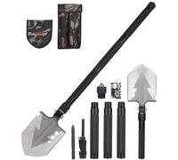 SOBEAU Pala Pieghevole, Multifunzionale Pala Pieghevole 78 cm con 3 Combinazioni di Lunghezza, Vanga Pieghevole 180 Gradi, Palaper Sopravvivenza, Giardinaggio, Campeggio, Avventura