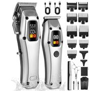 SOBEAU Tagliacapelli Uomo Professionale, Macchinetta per Capelli Tagliabarba Trimmer, Tagliacapelli Elettrico, Taglio Capelli Barbiere Kit, Rasoio da Barbiere Impermeabile