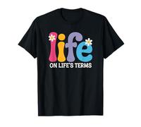 Sober AF Life On Life's Terms Divertente NA AA Gifts Tee Maglietta
