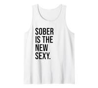 Sober is The New Sexy & Sober Anniversary Sobriety Recovery Canotta